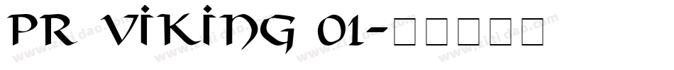 PR Viking 01字体转换
